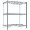 Hds Trading 3 Tier Steel Wire Shelf, Grey ZOR95908